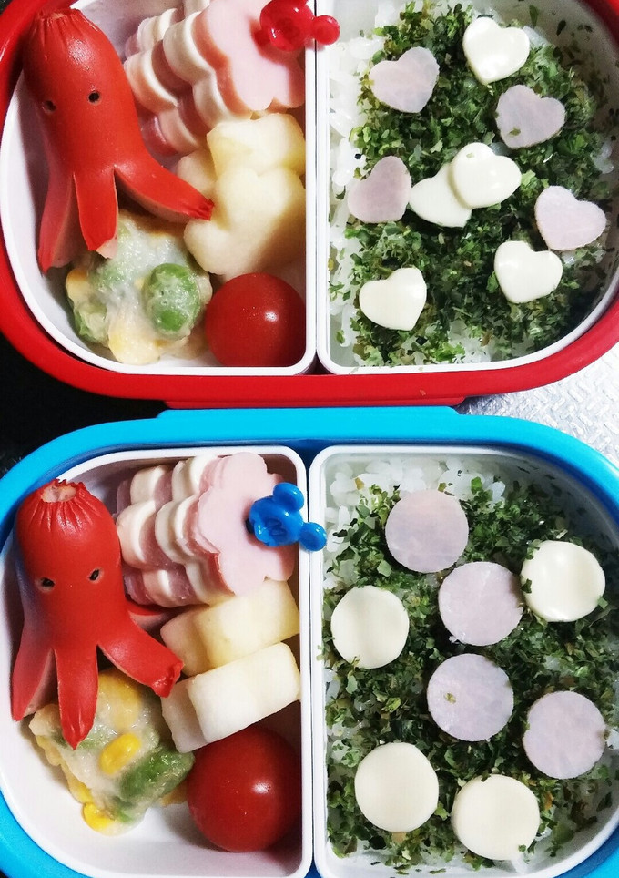 幼稚園(年少)双子のお弁当２-レシピのメイン写真