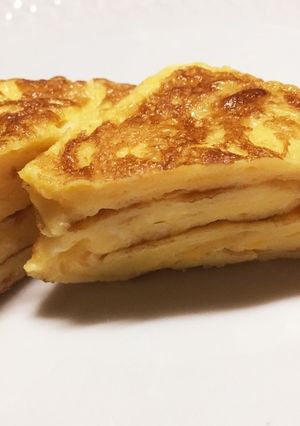 卵１個 畳んでいくふんわり卵焼き-レシピのメイン写真