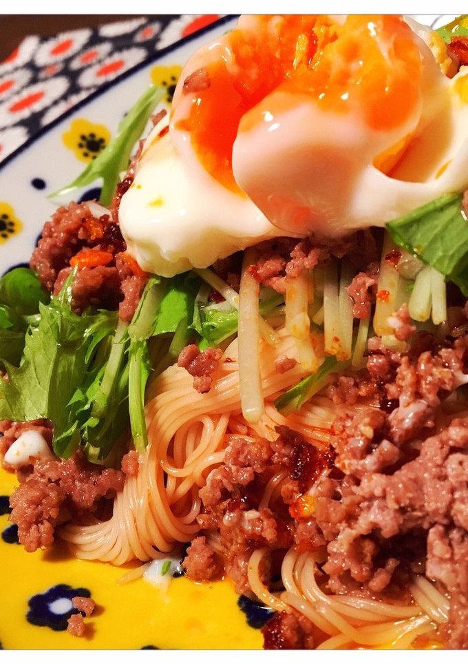 油そば風そうめん-レシピのメイン写真