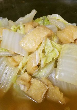 レンジで白菜と油揚げの煮びたし-レシピのメイン写真
