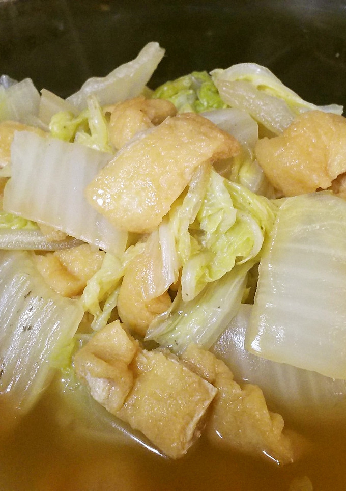 レンジで白菜と油揚げの煮びたし-レシピのメイン写真