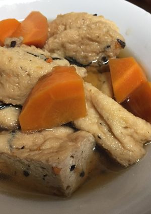 レンジで簡単！ガンモの煮物-レシピのメイン写真