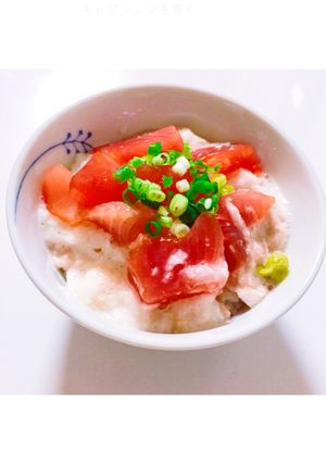超お手軽♬ マグロの山かけ丼-レシピのメイン写真