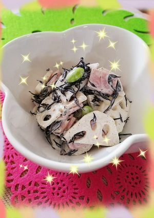 蓮根とひじきのシャキシャキサラダ-レシピのメイン写真