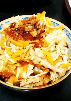 【ホシサン極みだし】きのこ炊き込みご飯-レシピのメイン写真