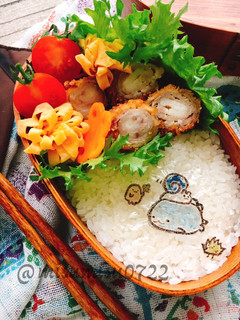 お弁当に豚薄切り肉のぐるぐる巻きとんかつ-レシピのメイン写真