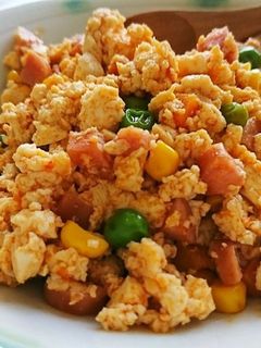 簡単ヘルシー♥️ピリ辛炒り豆腐-レシピのメイン写真