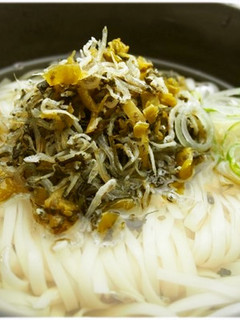 高菜漬けとじゃこのぶっかけ冷しうどん-レシピのメイン写真