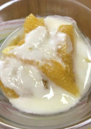 オレンジのヨーグルトかけ-レシピのメイン写真