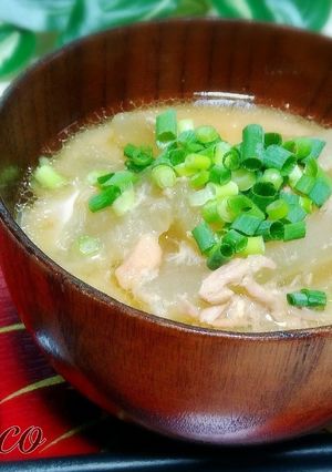 ほっこりアラ汁もどき！野菜とツナの味噌汁-レシピのメイン写真