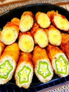 おくらとヤングコーンの肉巻き-レシピのメイン写真