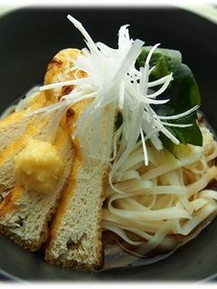 油揚げとわかめのさっぱりざるうどん-レシピのメイン写真