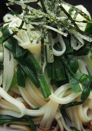 にら冷やしかけうどん-レシピのメイン写真