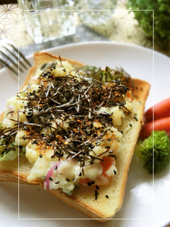 リメイク*ポテサラの海苔胡麻和トースト-レシピのメイン写真