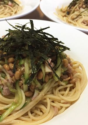 納豆スパゲティ-レシピのメイン写真