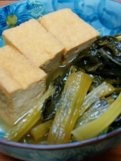 簡単☆小松菜と厚揚げの煮物☆-レシピのメイン写真