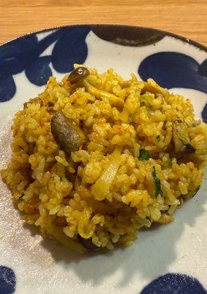 春に食べる我が家の#カレーピラフ-レシピのメイン写真