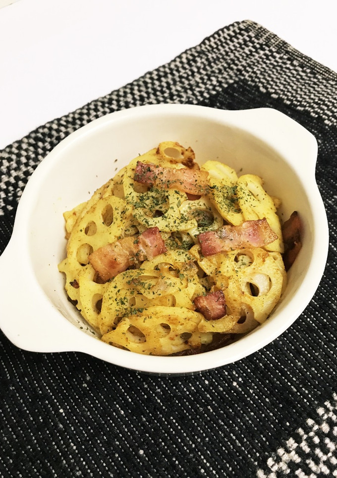 簡単♪蓮根とベーコンのカレーきんぴら♡-レシピのメイン写真