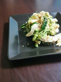 蒸し鶏ときゅうりのおろし和え-レシピのメイン写真