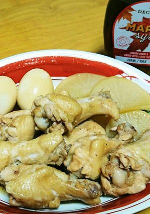 手羽元と大根のメープルシロップ甘辛煮-レシピのメイン写真