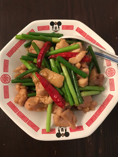 にんにくの茎と鶏肉の四川風炒め-レシピのメイン写真