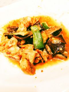 ご飯が進む♡鶏肉と茄子ピーマンの味噌炒め-レシピのメイン写真