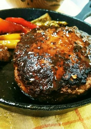 やわらかーい♡﻿茄子入りハンバーグ-レシピのメイン写真