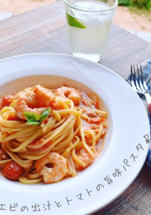 エビのトマトクリームパスタ☆簡単に本格的-レシピのメイン写真