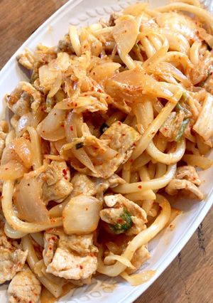 豚キムチ焼きうどん-レシピのメイン写真