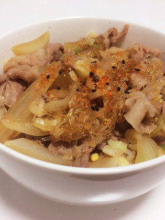 調味料3つ!簡単牛丼-レシピのメイン写真