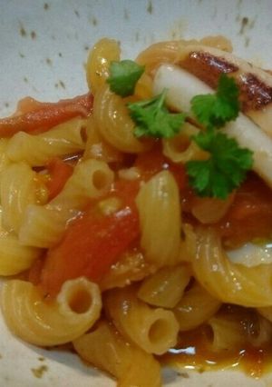 いかとトマトのそっこーパスタ♪-レシピのメイン写真