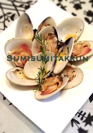 簡単おつまみ♪蛤のローズマリー酒蒸し☆-レシピのメイン写真