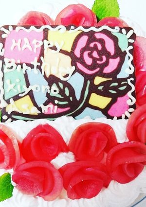 バラのデコレーションケーキ❤️-レシピのメイン写真