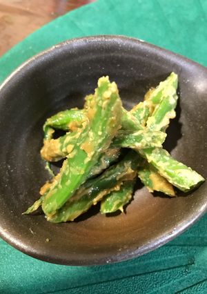 メープルで！いんげんのピーナッツ和え-レシピのメイン写真
