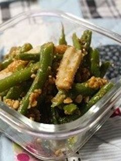 いんげんピーナッツ味噌-レシピのメイン写真