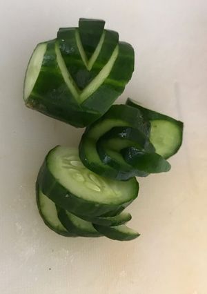 きゅうりの木の葉切り-レシピのメイン写真