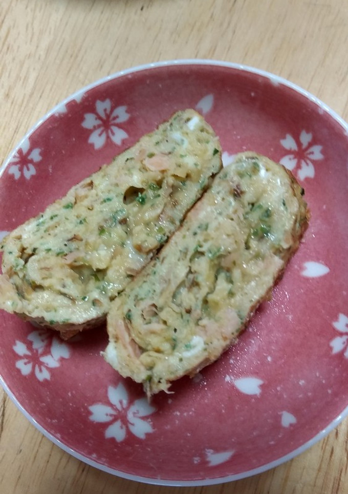 卵焼き～鮭フレークと鰹節とあおさ入り～-レシピのメイン写真