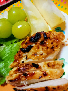 鶏むね肉のメープル味噌漬け♪-レシピのメイン写真