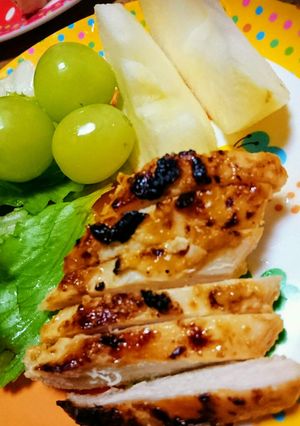 鶏むね肉のメープル味噌漬け♪-レシピのメイン写真