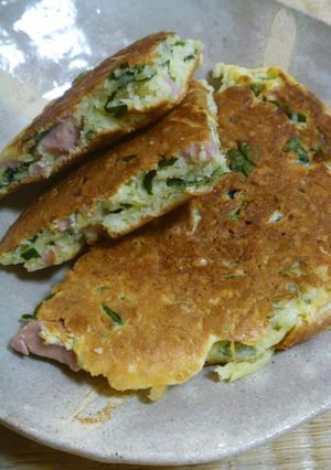 つるむらさき(つるみどり)のホットケーキ-レシピのメイン写真