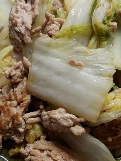 豚挽き肉と白菜の炒めもの-レシピのメイン写真