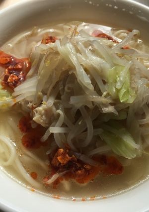 ♡二郎系？！簡単ヘルシー塩鳥うどん♡-レシピのメイン写真