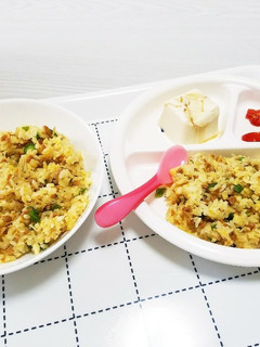 ☆1歳子供とランチ☆しらす納豆チャーハン-レシピのメイン写真