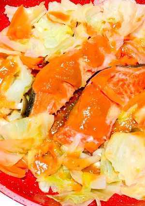 美味しく野菜！鮭のちゃんちゃん焼き❁˚-レシピのメイン写真