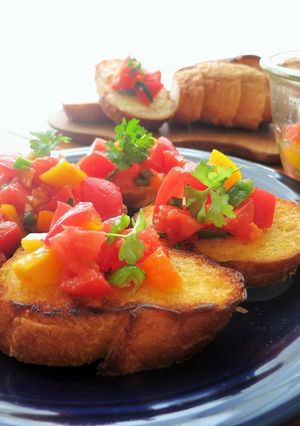 野菜もりもり!トマトのブルスケッタ -レシピのメイン写真