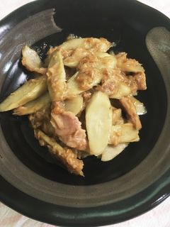 簡単*ごぼうのツナマヨ炒め*-レシピのメイン写真