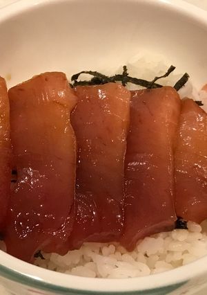 びんちょうマグロの、ニンニク香る漬け丼-レシピのメイン写真