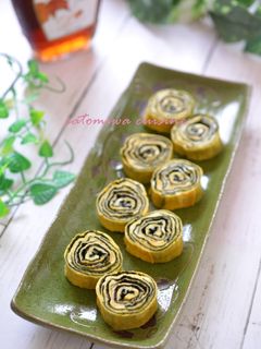 ぐるぐる海苔巻きのメープル卵焼き♬-レシピのメイン写真