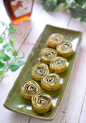 ぐるぐる海苔巻きのメープル卵焼き♬-レシピのメイン写真