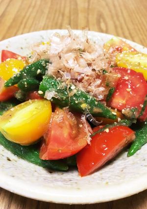 オクラとトマトの梅肉サラダ-レシピのメイン写真